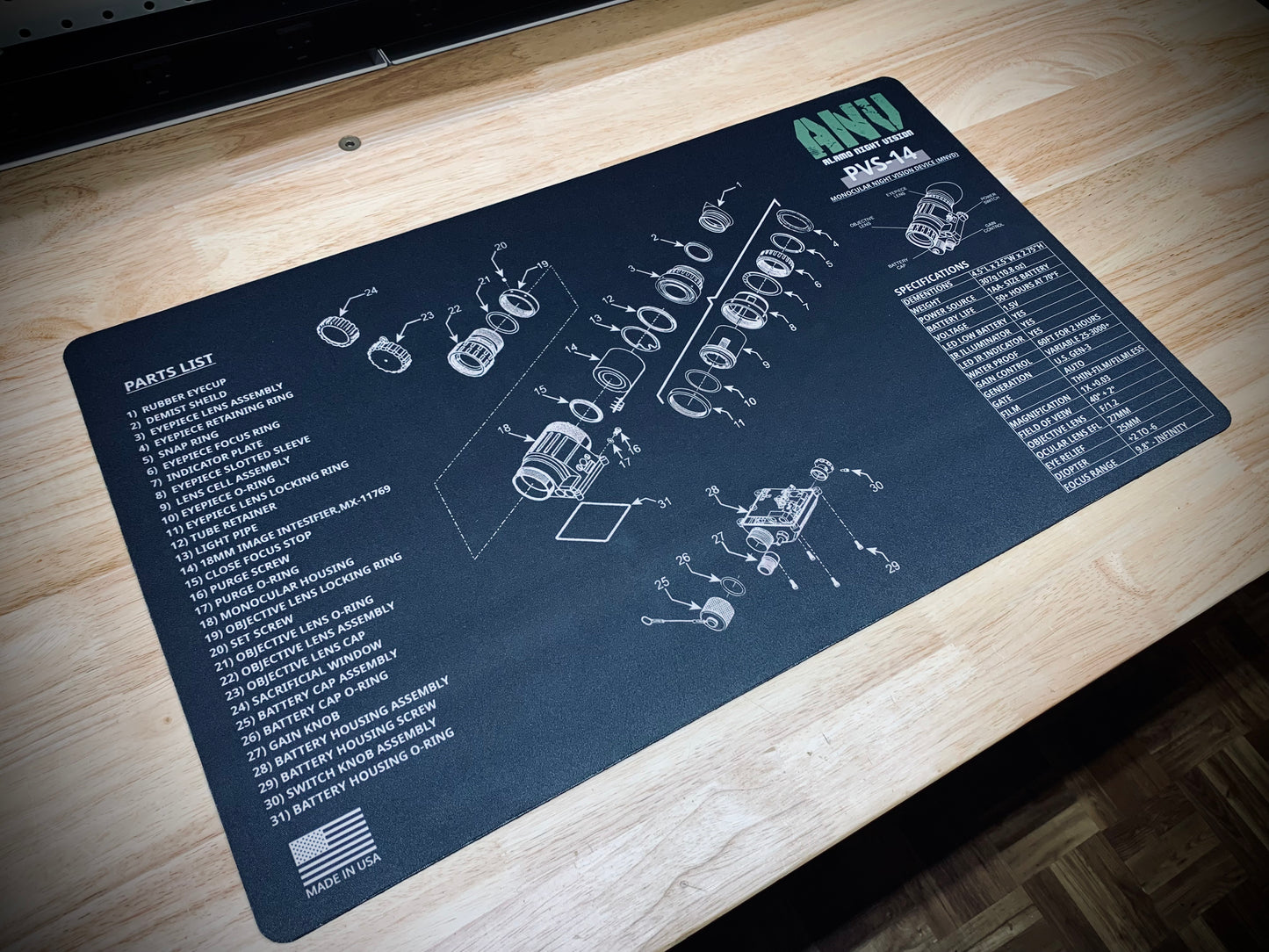 Night Vision Cleaning Mat
