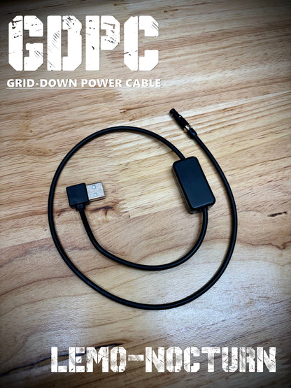 GRID-DOWN POWER CABLE (GDPC) USB to NOCTURN LEMO