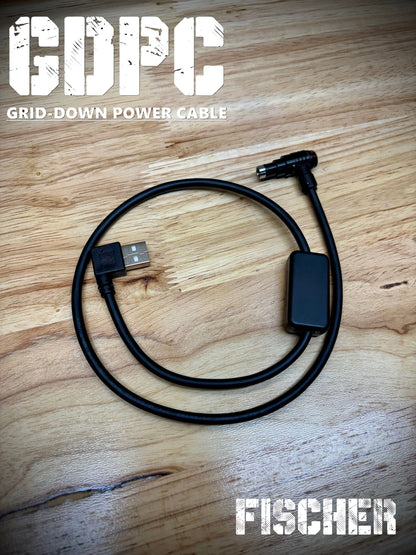 GRID-DOWN POWER CABLE (GDPC) USB to FISCHER