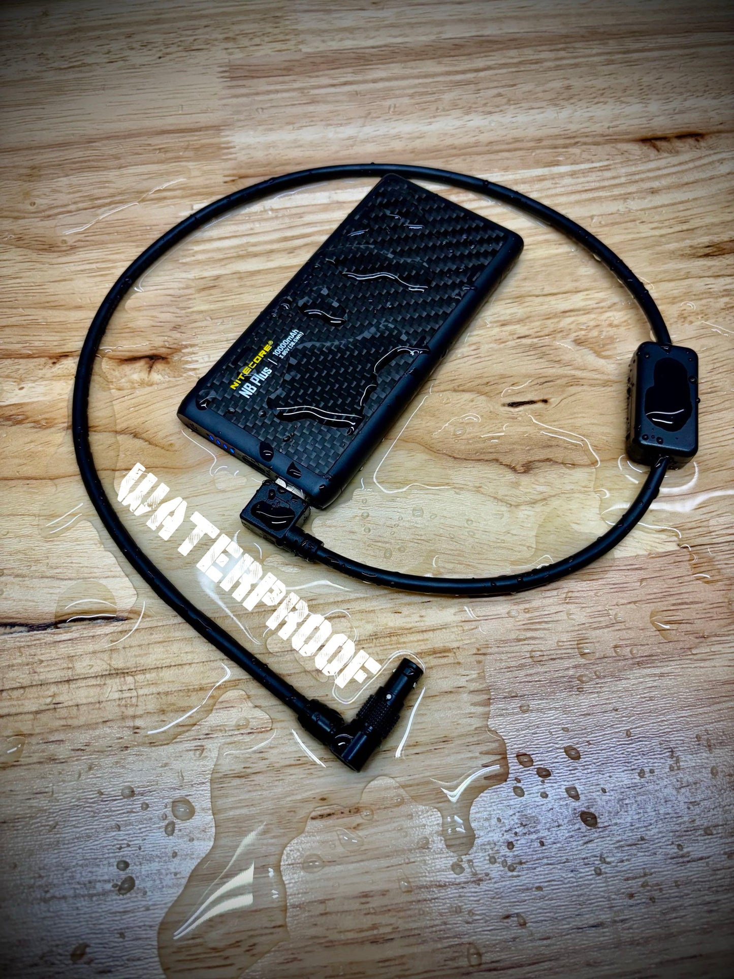 GRID-DOWN POWER CABLE (GDPC) USB to LEMO - 90 Degree